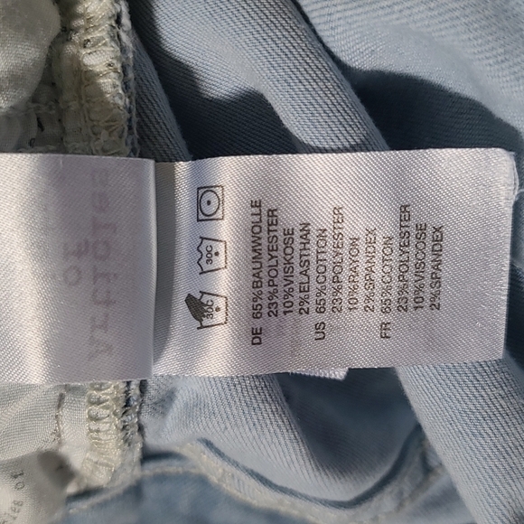 Articles of Society Hi-Rise Stretch Skinny Distressed 27x26 Blue Jeans - Picture 5 of 5